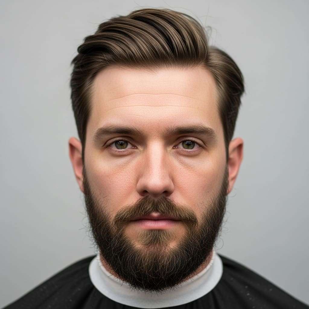 Visagismo masculino para formato de rosto oblongo