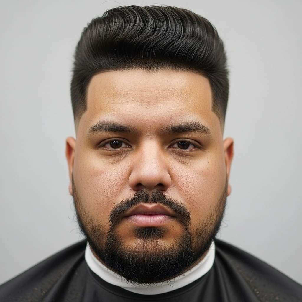 Visagismo masculino para formato de rosto redondo