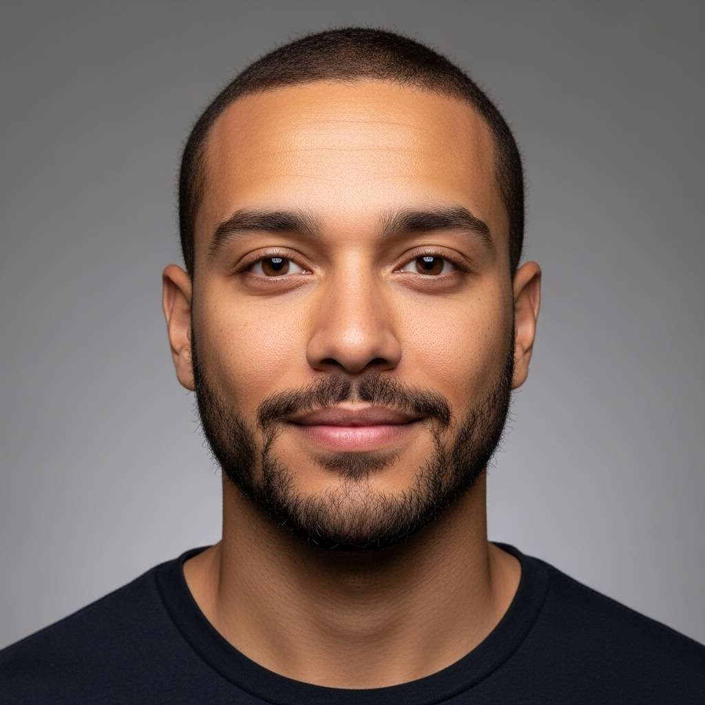 homem com visagismo de barba curta