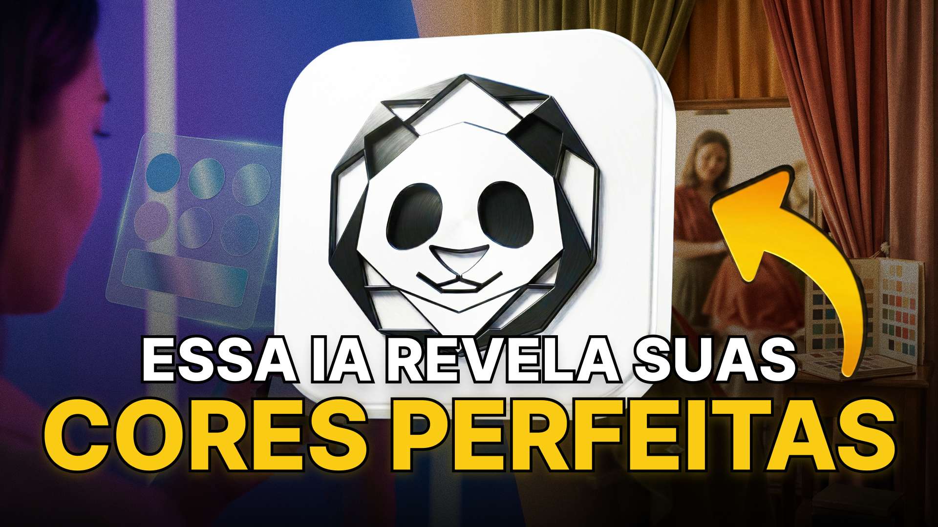 IA da pandami indicando as cores perfeitas na colorimetria com IA