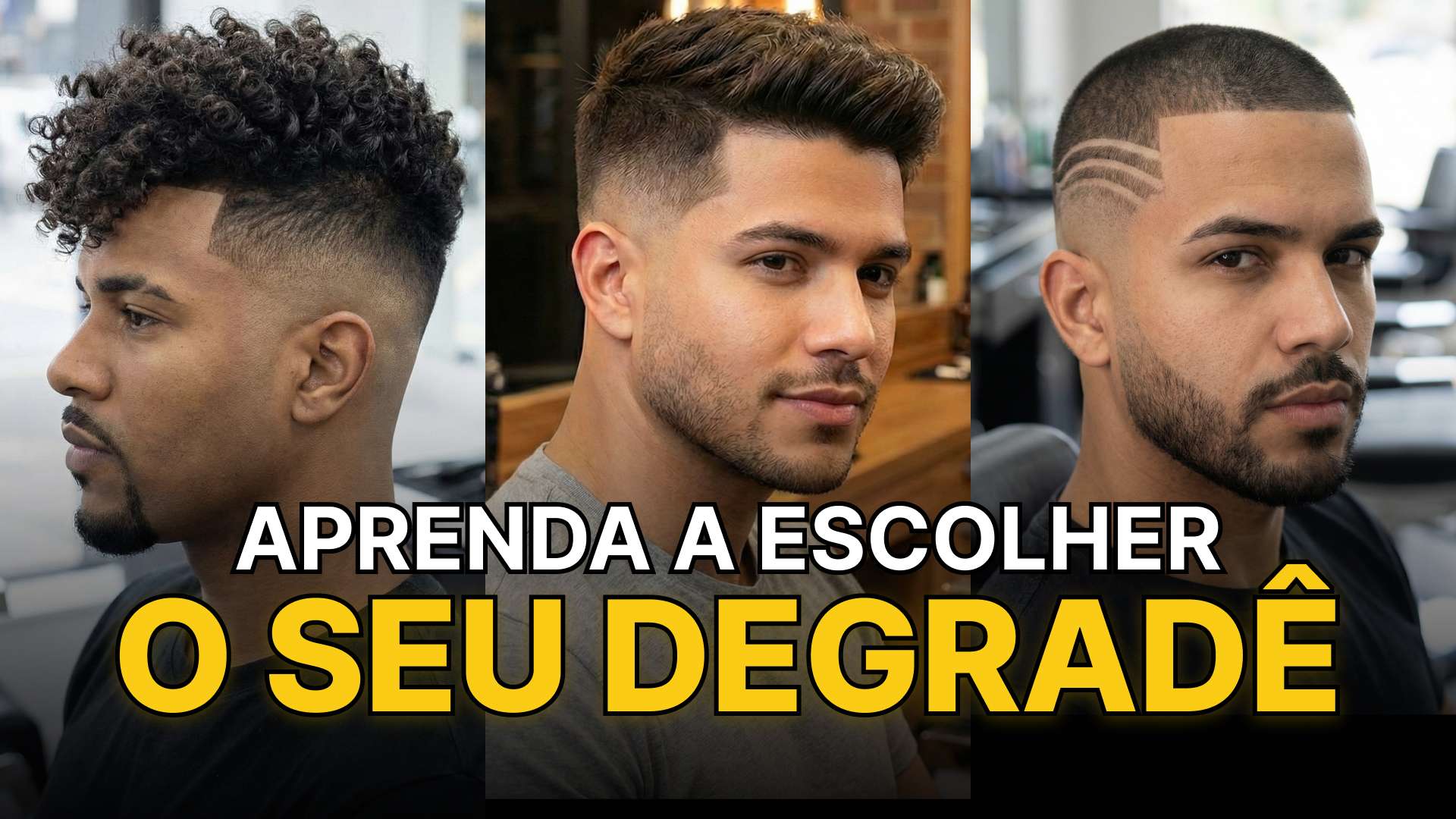 homens brasileiros com corte de cabelo degrade