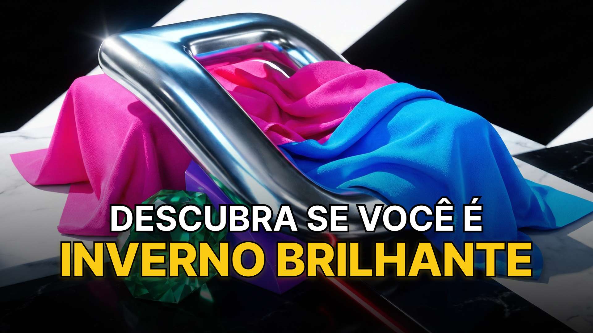 Representação abstrata da paleta de cores da inverno brilhante