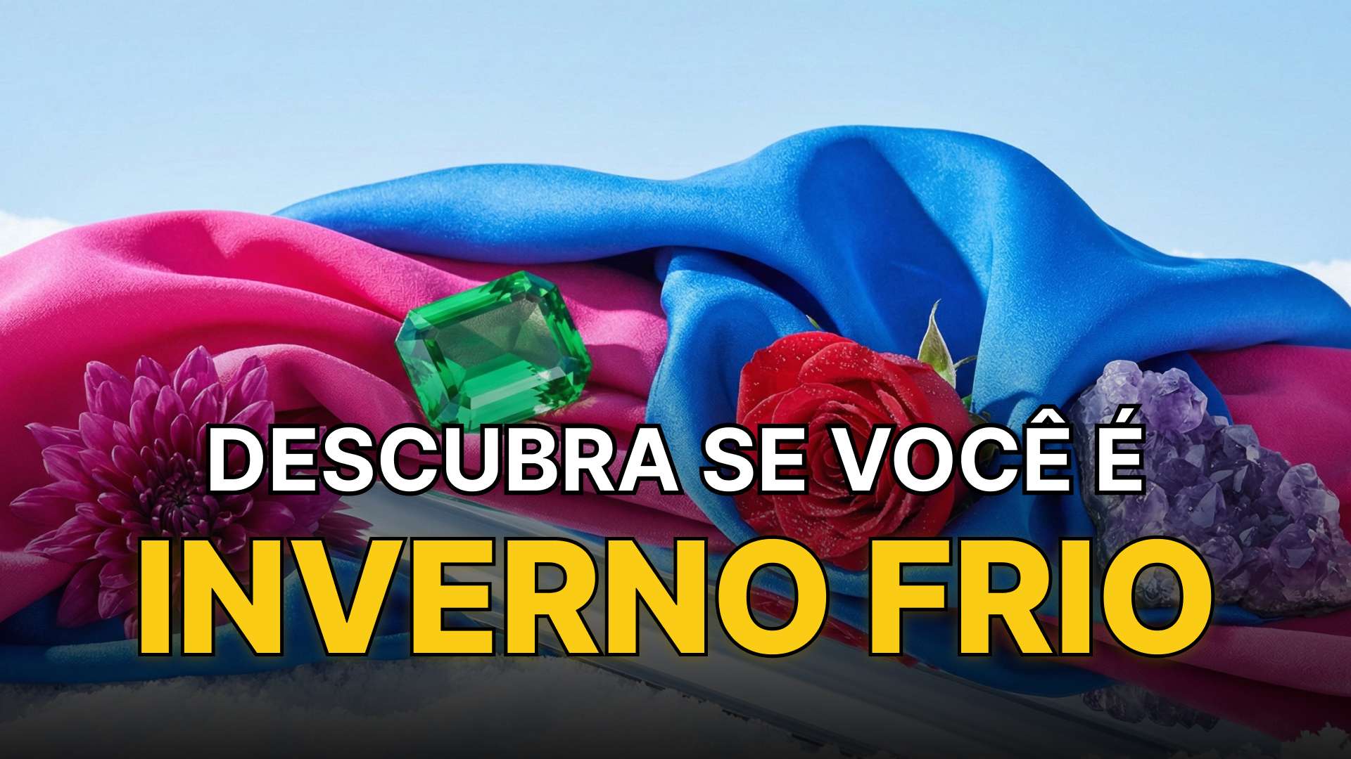 Representação abstrata da paleta de cores da inverno frio