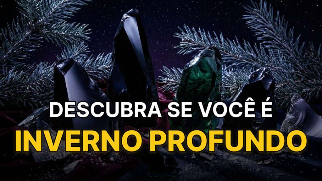 Representação abstrata da paleta de cores da inverno profundo