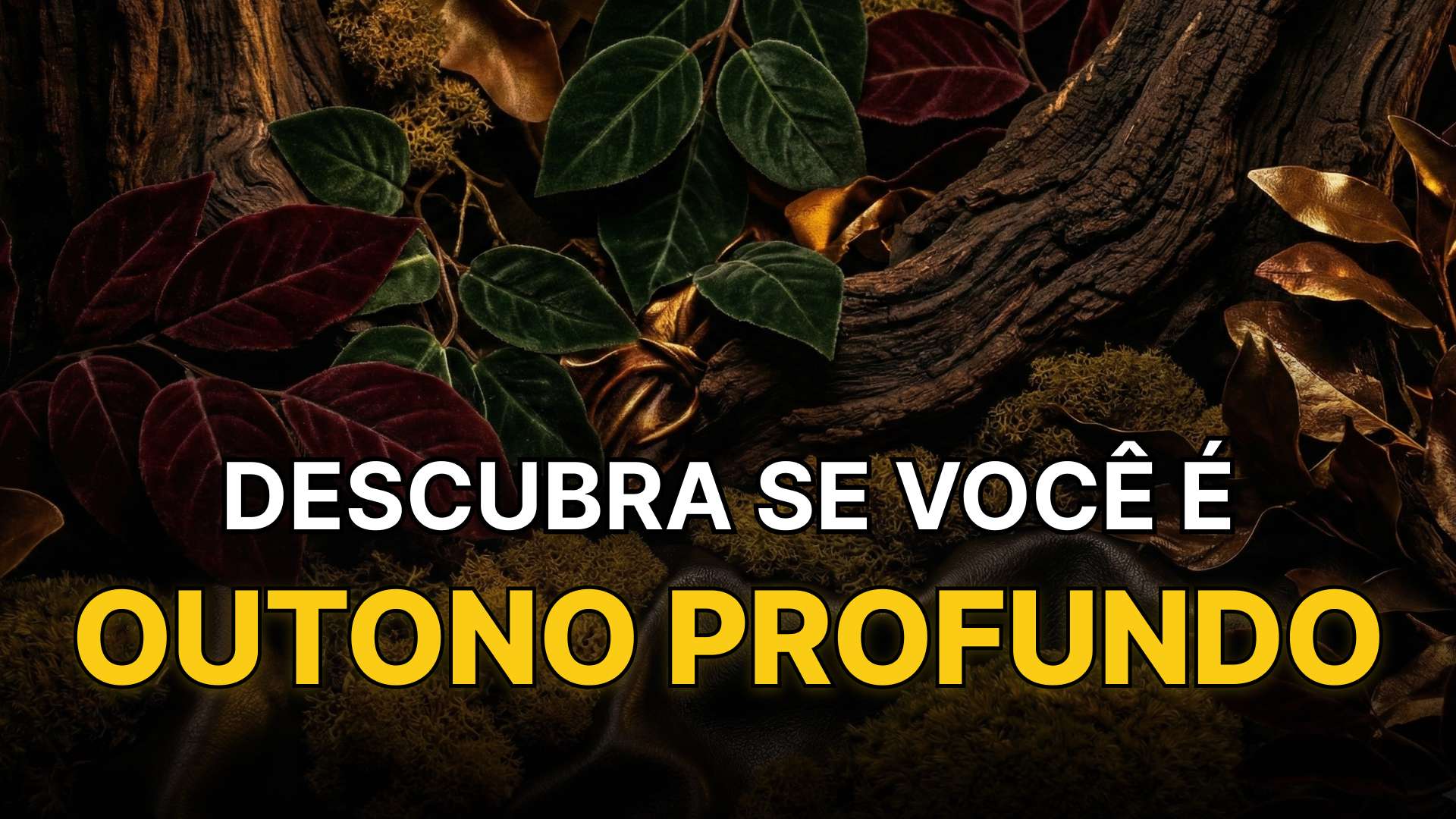 Representação abstrata da paleta de cores da outono profundo