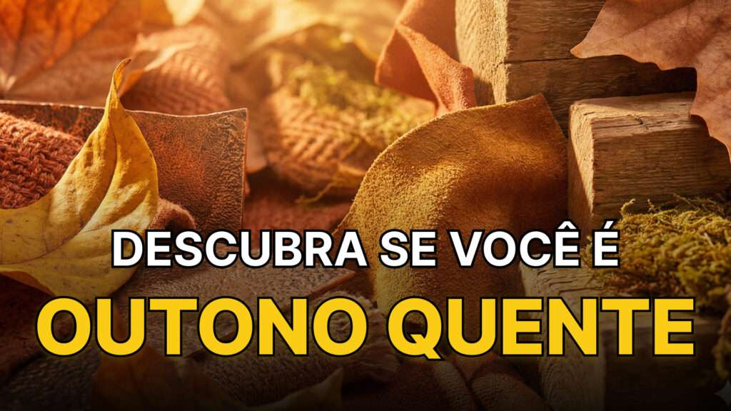 Representação abstrata da paleta de cores da outono quente